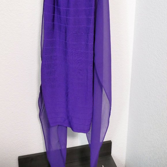 Venus Bandage Purple Dress Size 4 - Picture 8 of 14